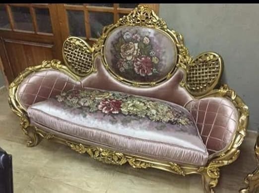 3 Seater Arabic Teak Wood Sofa