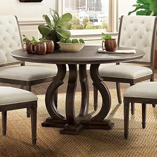 4 Seatersolid Wooden Round Dining Table Set