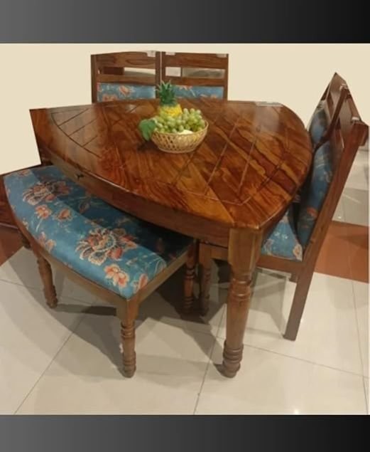 6 Seater Solid Wooden Dining Table