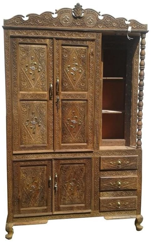 Sheesham Wooden Handcarved Wardrobe