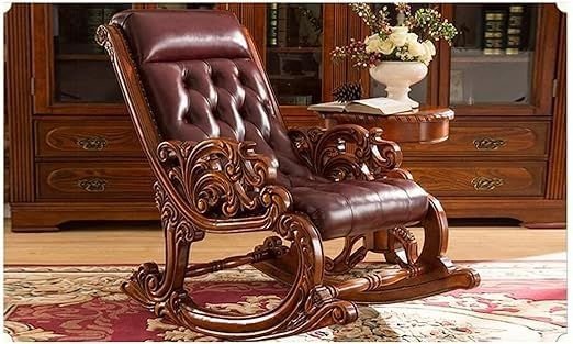 Solid Sheesham Handcrafted Wooden Rocking Chair