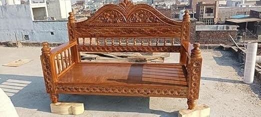 Solid Wood Carving Hanging Swings