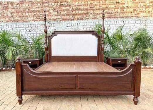 Solid Wood King Size Bed