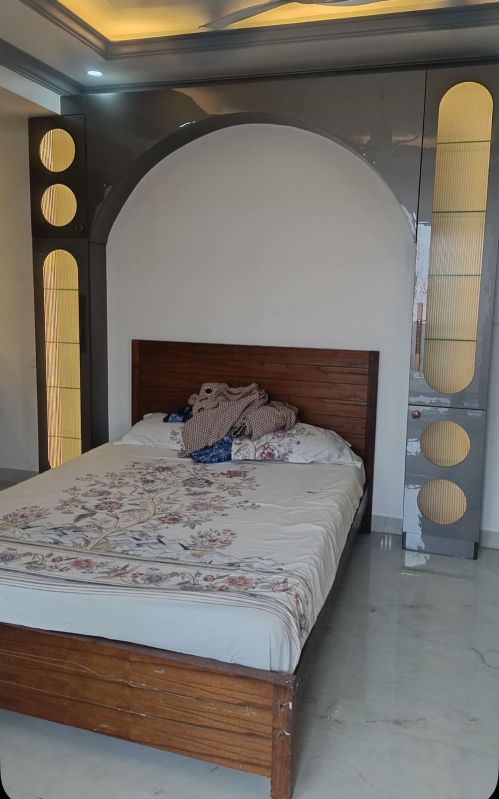 Fancy Wooden Single Bed