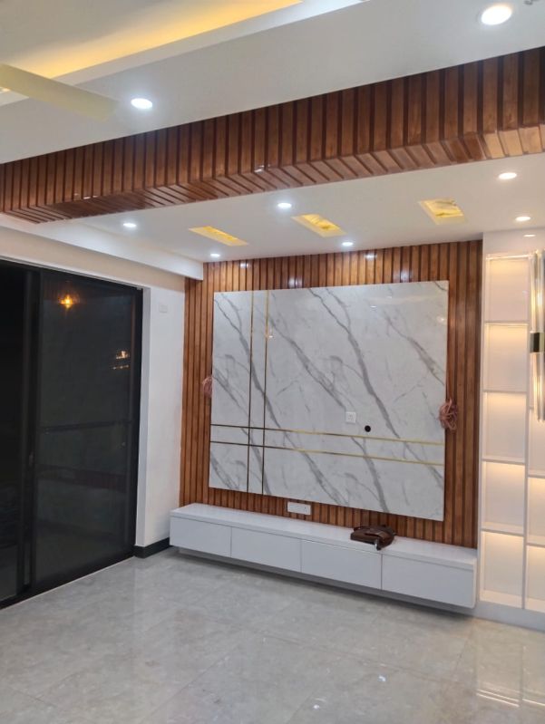 Wooden Wall Mount Modular TV Panel