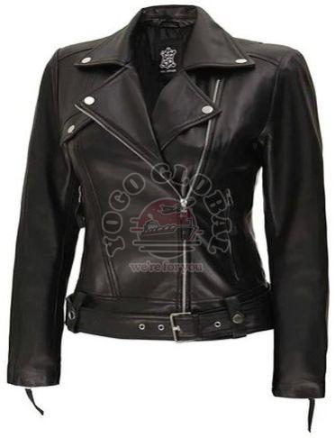 Ladies Biker Leather Jacket