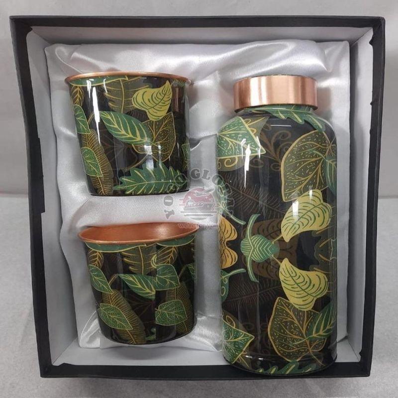 Stylish Copper Bottle Glass Set