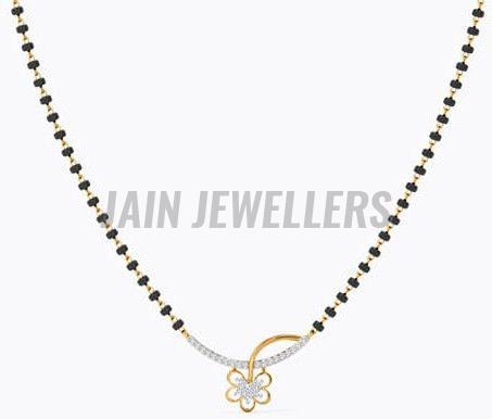 Dual Tone Gold and Diamond Mangalsutra