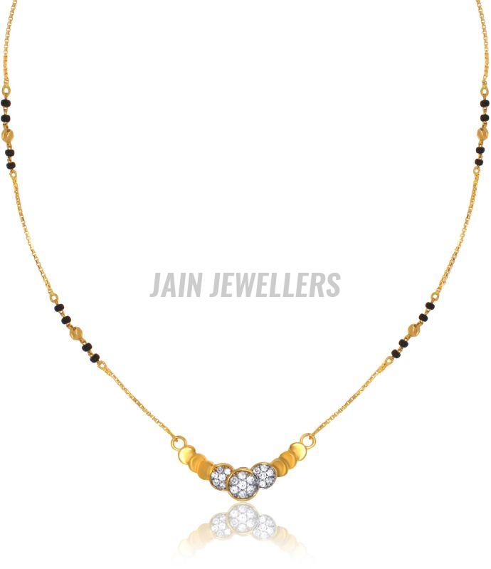 Floral Motif Daily Wear Gold Mangalsutra