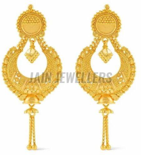 Ladies Antique Gold Earrings