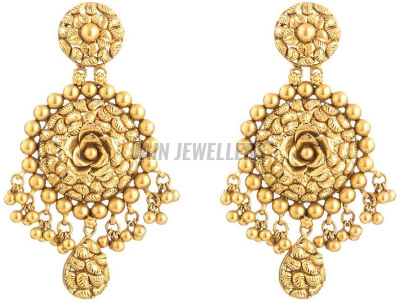 Ladies Daily Wear Gold Earrings