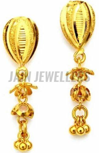 Ladies Designer Gold Earrings