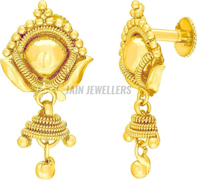 Ladies Gold Dangle Earrings