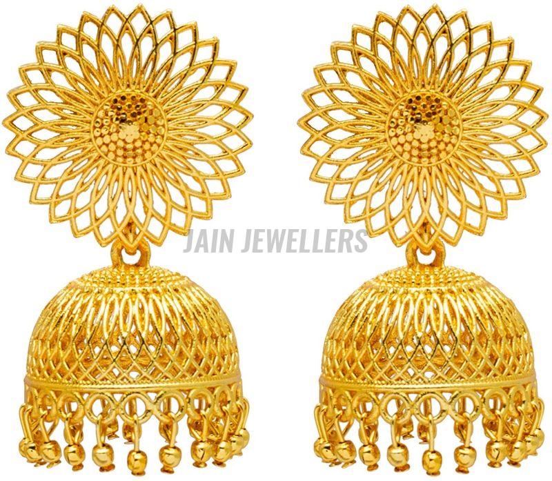 Ladies Handmade Gold Earrings