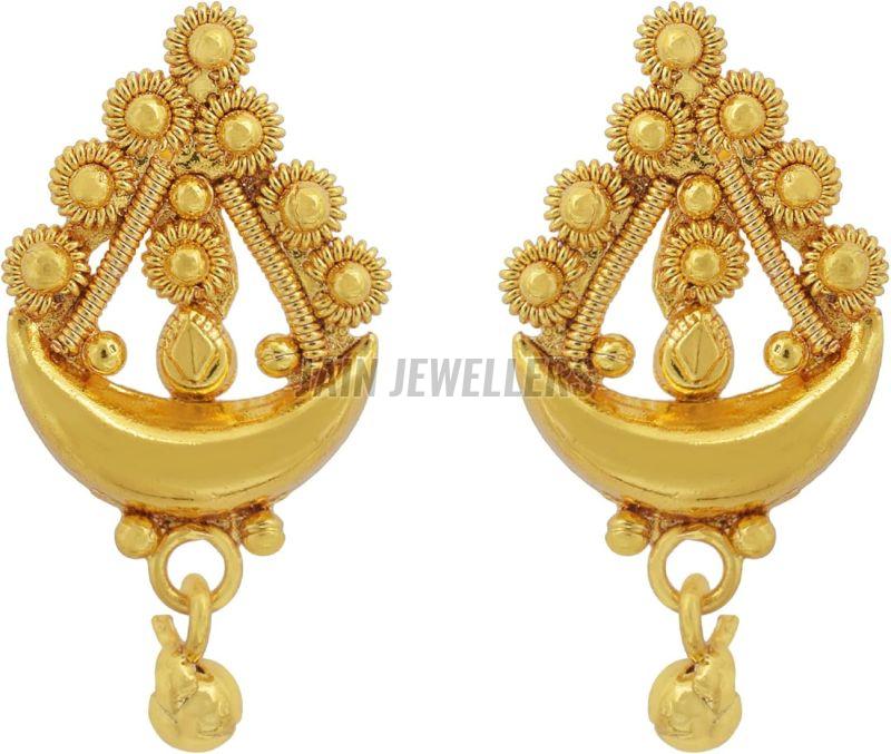 Ladies Lightweight Gold Earrings