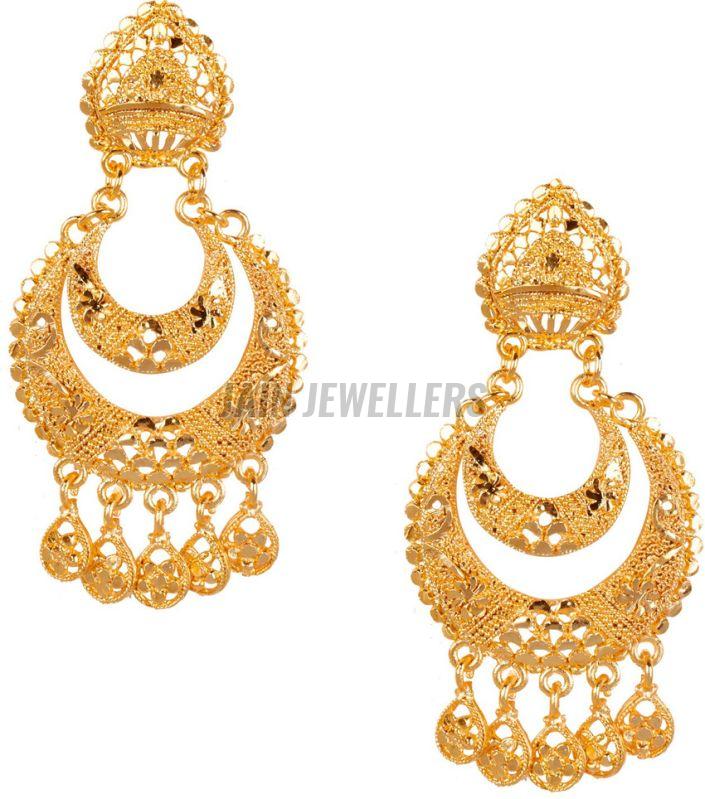 Ladies Luxury Gold Earrings