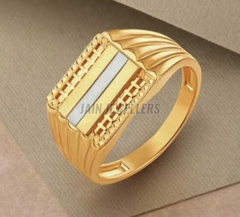 Mens Gold Signet Ring