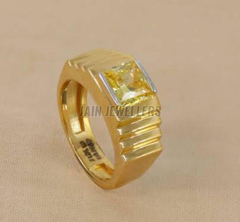 Mens Modern Gold Ring