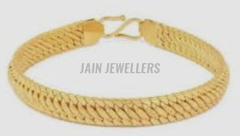 Mens Solid Gold Bracelet