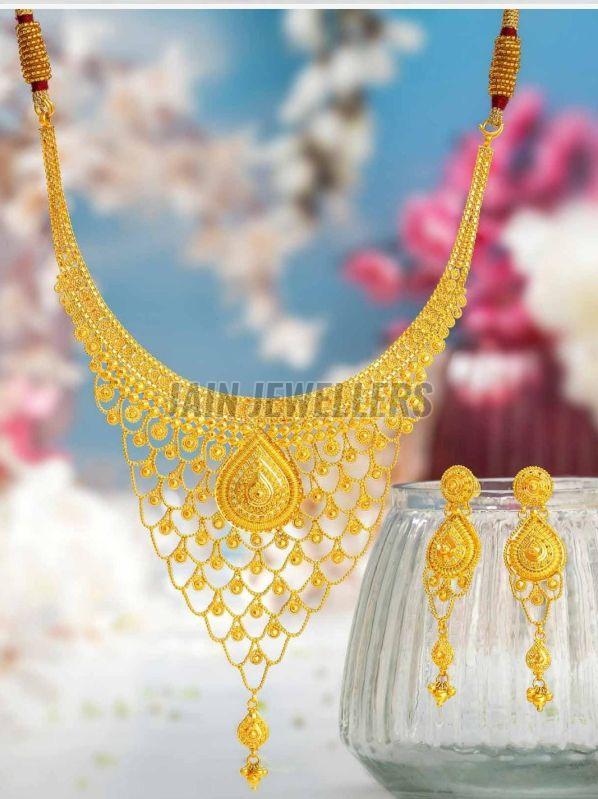 Temple Gold Necklace Set