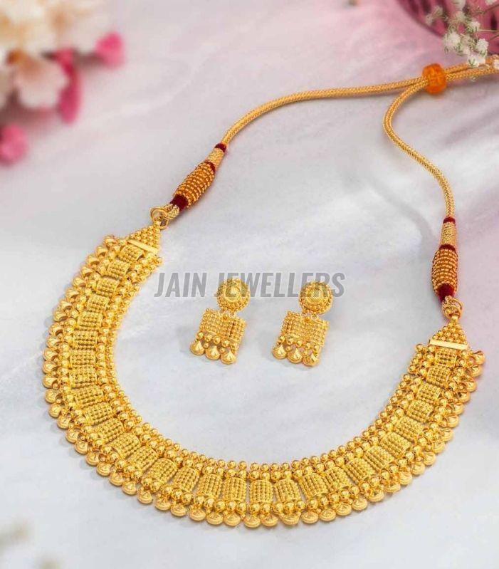 Traditional Handmade Gold Necklace Set