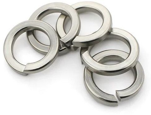 Silver Stainless Steel Spring Washer
