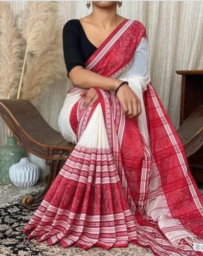 Ladies Handloom Cotton Saree