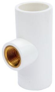 Bandhan Male UPVC Brass Tee, Plumbing