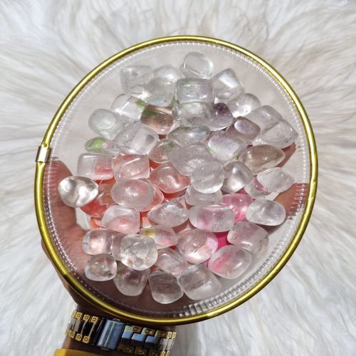 Colorless Clear Quartz Tumbled Stones