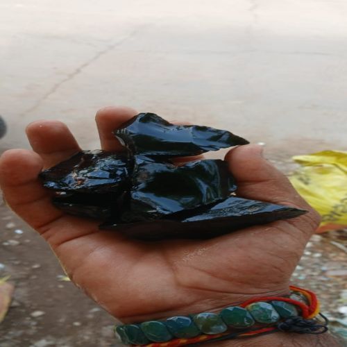 Natural Black Obsidian Raw Stone for Healing