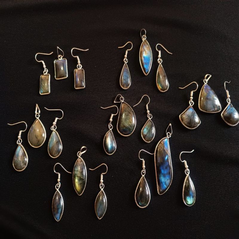 Natural Labradorite Rose Carved Gemstone