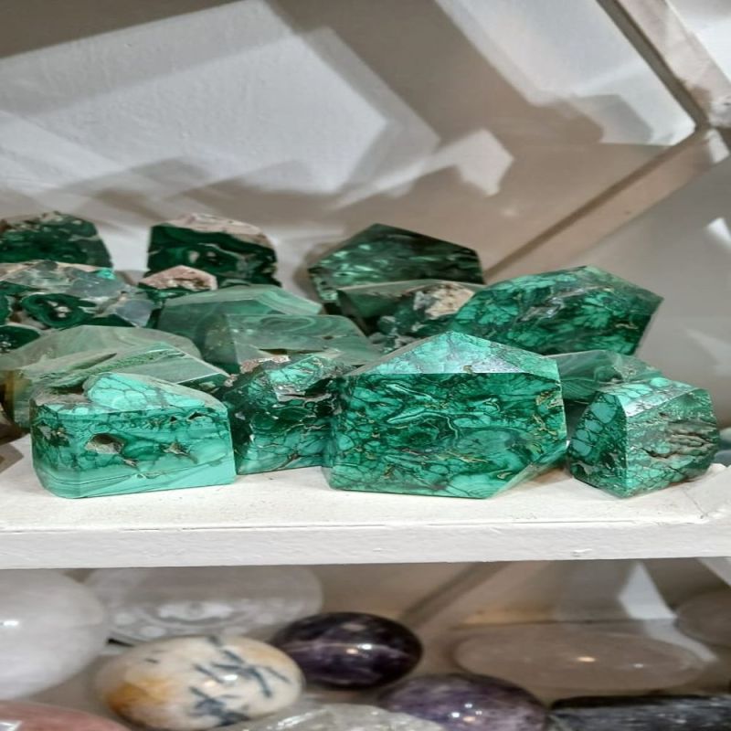 Natural Malachite Stone Free Forms