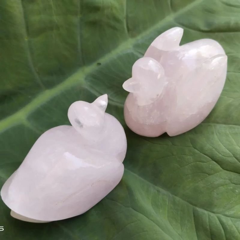 Rose Quartz Duck