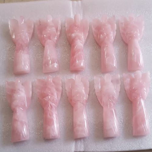 Rose Quartz Stone Angel