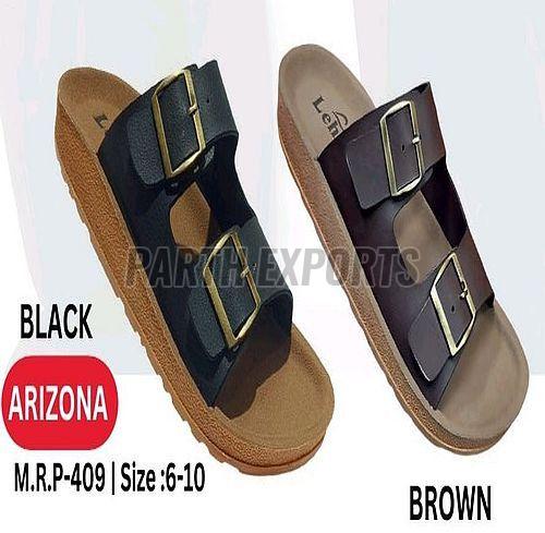 Mens PU Leather Slippers