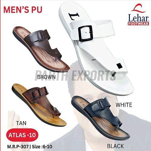 Atlas-10 Mens PU Leather Slipper