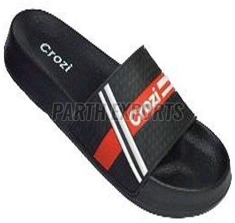 Crozi Ladies Black Open Toe EVA Flat Slipper