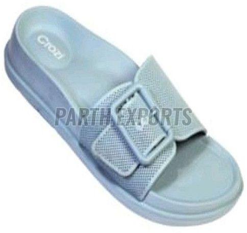 Crozi Ladies Sky Blue Open Toe EVA Flat Slipper