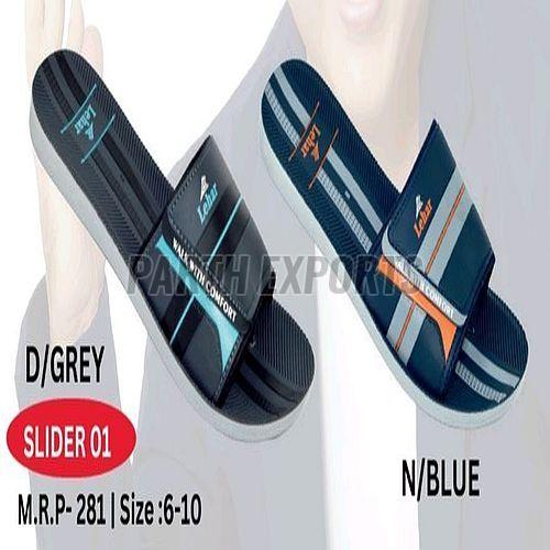 Slider Mens PU Leather Open Toe Slipper