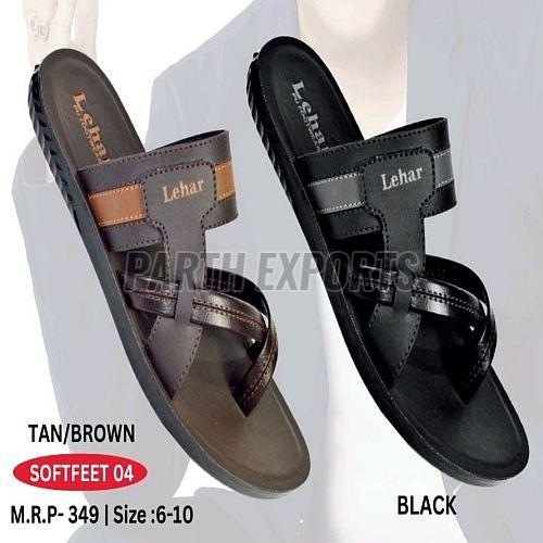 Softfeet Mens PU Leather Slipper