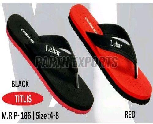 Titis Ladies Black and Red EVA Slipper