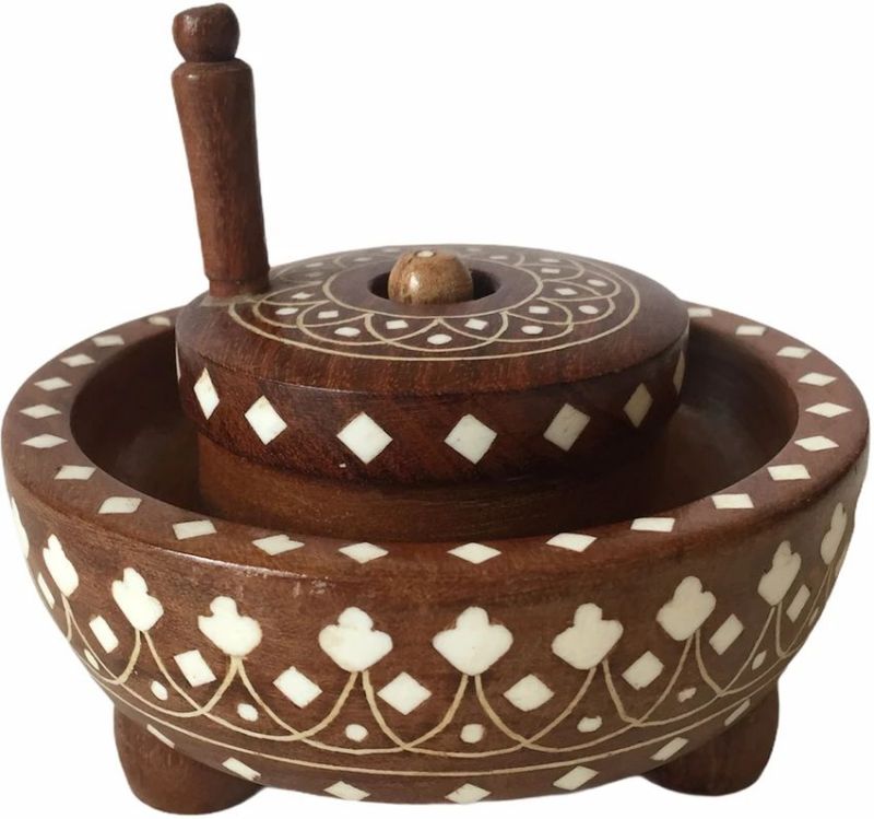 Handicraft Wooden Chakki Showpiece