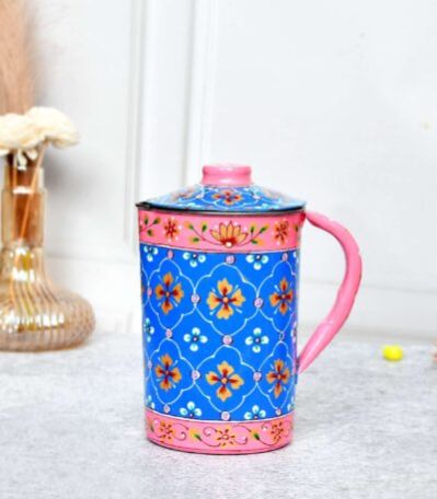 21cm Hand Painted Aluminium Jug