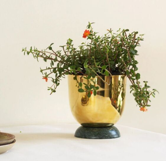 Brass Flower Pot