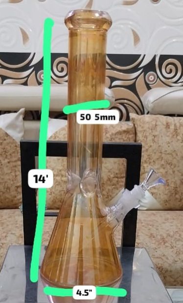 14 Inch Yellow Color Glass Beaker