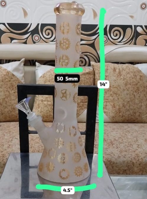 14 Inch Frosted Glass Beaker