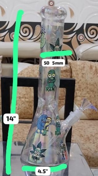 14 Inch Transparent Sticker Glass Beaker