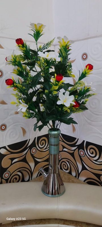 8 Inch Transparent Glass Flower Pot