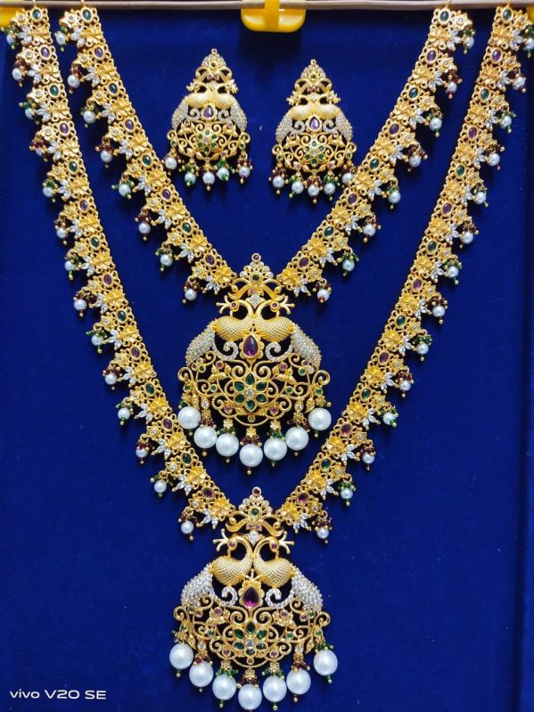 Gold Plated Traditional Long Rani Haar Set