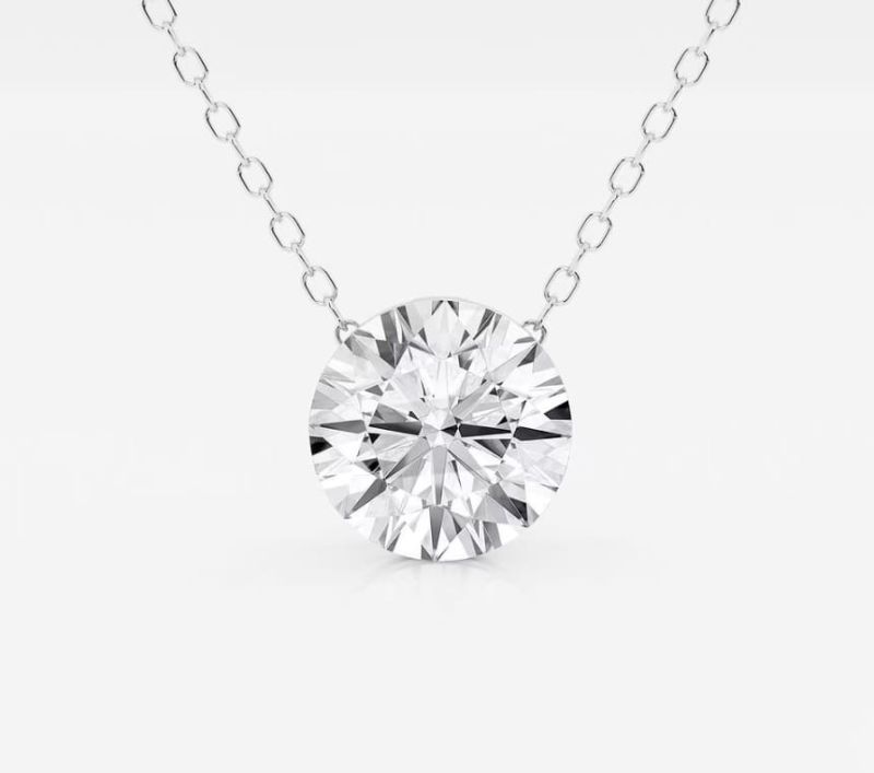 Round Classic Diamond Pendant